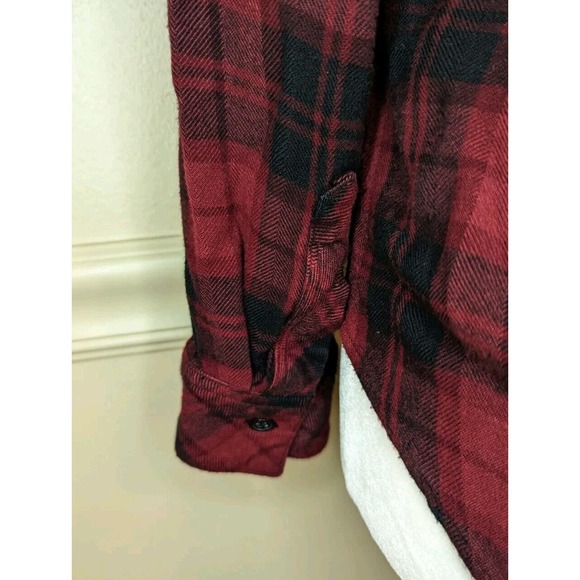 Rails Hunter Crimson Pitch Plaid Button Down Long Sleeve Top Size XS - Picture 6 of 11